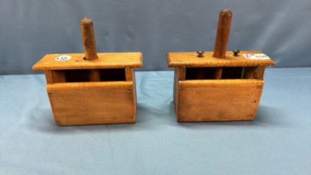 2 Wooden Butter Presses