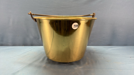 Brass Pail - 12in W x 8in H