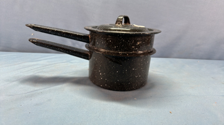 Granite Double Pot - 6in High