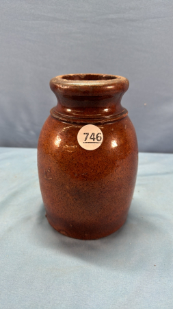 Redware Crock - 7in High