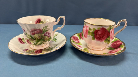 2 Royal Albert Tea Cups and Saucers