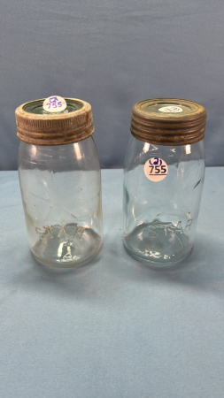 2 Star Quart Sealers with Star Glass Lids