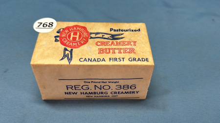 New Hamburg Creamery Butter Wrapper