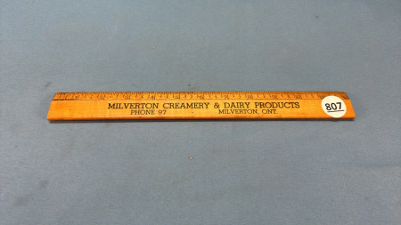 Milverton Creamery 12in Ruler