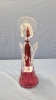 Rossi Glass Cranberry Glass Vase and Angel - 2