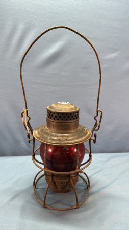 CNR Railway Lantern with Red Lens