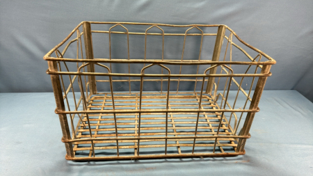 Metal Dairy Crate 20in x 14in x 12in High