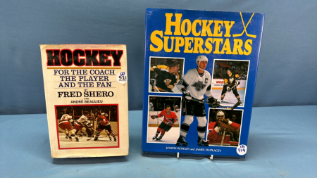 2 Hockey Hard Cover Books - See Notes