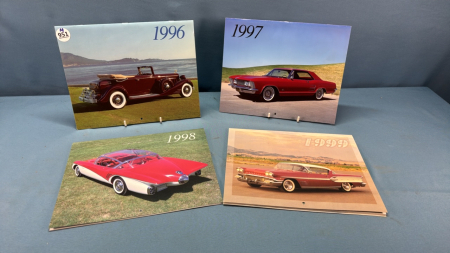 Car Calendars - 1996, 1997, 1998 & 1999