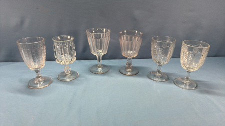 6 Vintage Goblets -See Notes