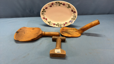 3 Wooden Butter Making Tools