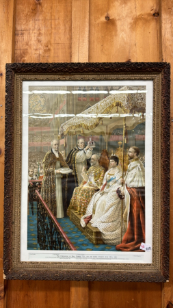 The Coronation of King Edward VII & Queen Consort 1902 Print