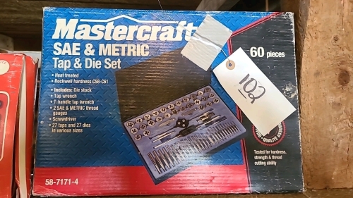 Mastercraft 60pc standard and metric tap and die set