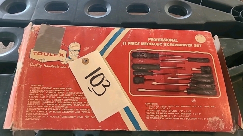 Toolex 11 piece screwdriver set