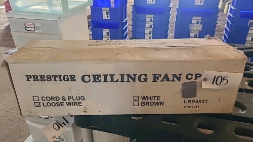 Unused ceiling fan