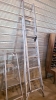 Aluminum step ladder extension ladder combination - 2