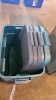 6-Rubbermaid poly totes with lids - 3