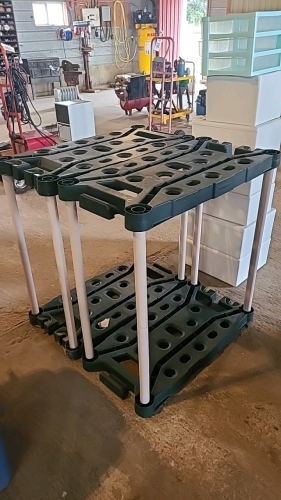 Pair of poly garden tool organizers