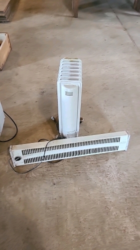 Two portable heaters