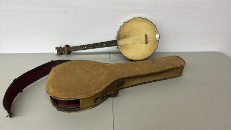 4 String Banjo -With Rough Case