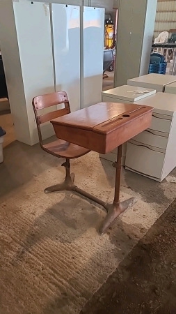 Vintage school desk