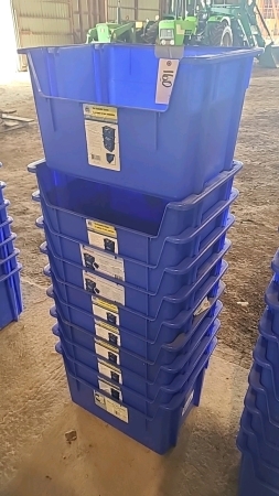 10-Blue poly stacking Bins