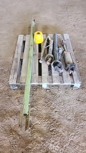 Hydraulic cylinder, 3-half PTO shafts, top link, bunt pole