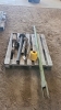 Hydraulic cylinder, 3-half PTO shafts, top link, bunt pole - 3