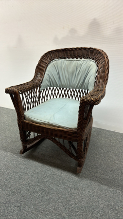 Wicker Woven Rocking Chair