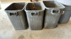 Group of poly garbage cans - 3