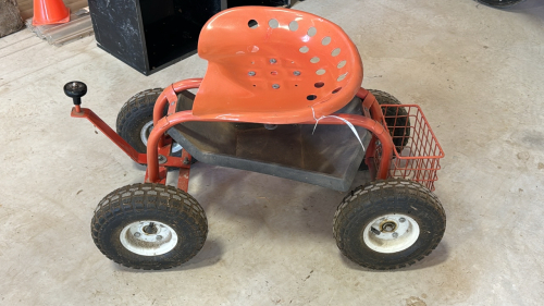 Gardening seat cart