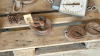 Lot of pulleys, weights, scale, and bolts - 8