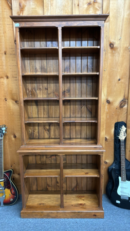 2 Piece Pine Book Case