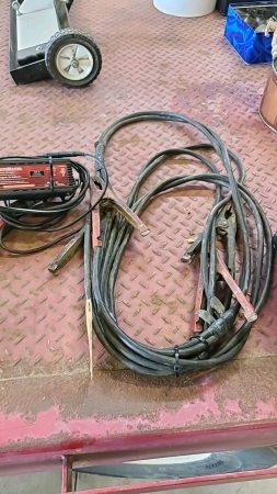 Motor master battery charger, and booster cables