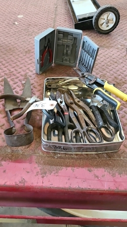 Tin Snips, pruners, shears, scissors, tool set