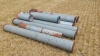 10 Sections of Silo Pipe and Clamps - 4