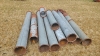 10 Sections of Silo Pipe and Clamps - 5