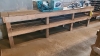 Heavy wooden workbench