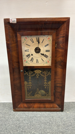 Wooden Cased Weight Clock -Needs Attention