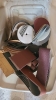 Tote of sanding, belts, and sanding discs - 3