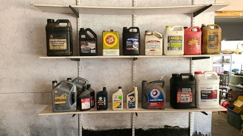 Assorted lubricants
