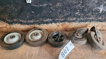 Lot of five wheels