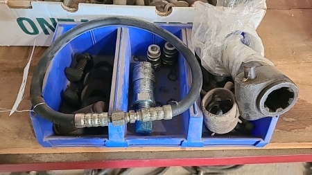 Hydraulic parts, PTO adapter, and miscellaneous hardware