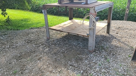 Steel welding table