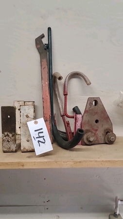 Various wall hooks and miscellaneous