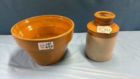 Shilling Crock and Crockery Jar