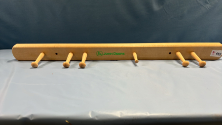 John Deere Wooden Coat Rack