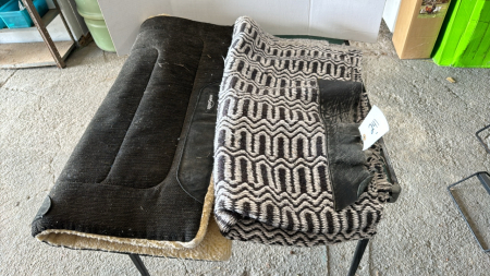 Saddle pad and saddle blanket