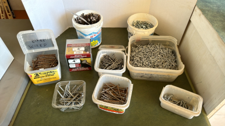 Large lot of nails