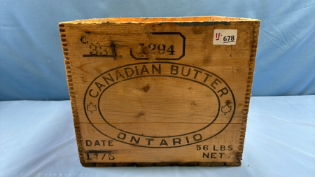 Wooden Dovetailed Butter Box